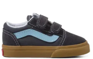 Vans - Toddler Old Skool V Shoes | Asphalt (Gum)