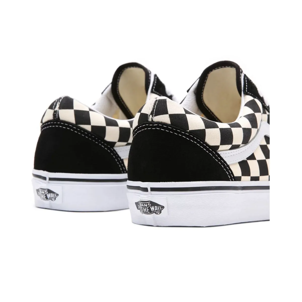 Vans Unisex Primary Check Old Skool Skateboarding Shoes VN0A38G1P0S Black/White