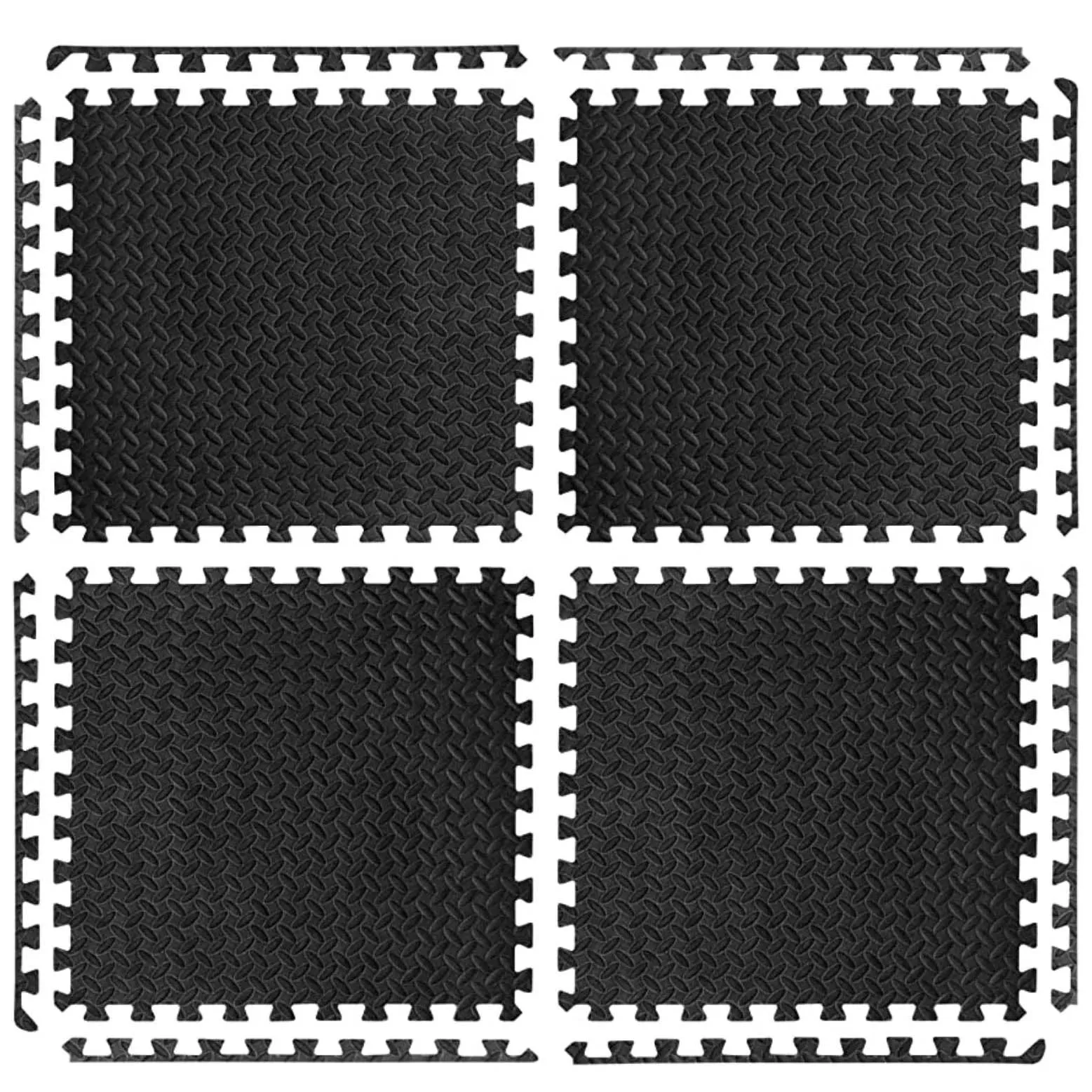 York 4 Piece High Impact Interlocking Floor Protection Mat
